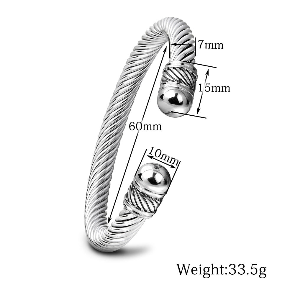 Damen Armreif mit elegantem Drahtdesign Shop Nory