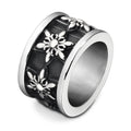 Damen Ring mit floralem, strukturiertem Design und hochglänzender Oberfläche Shop Nory