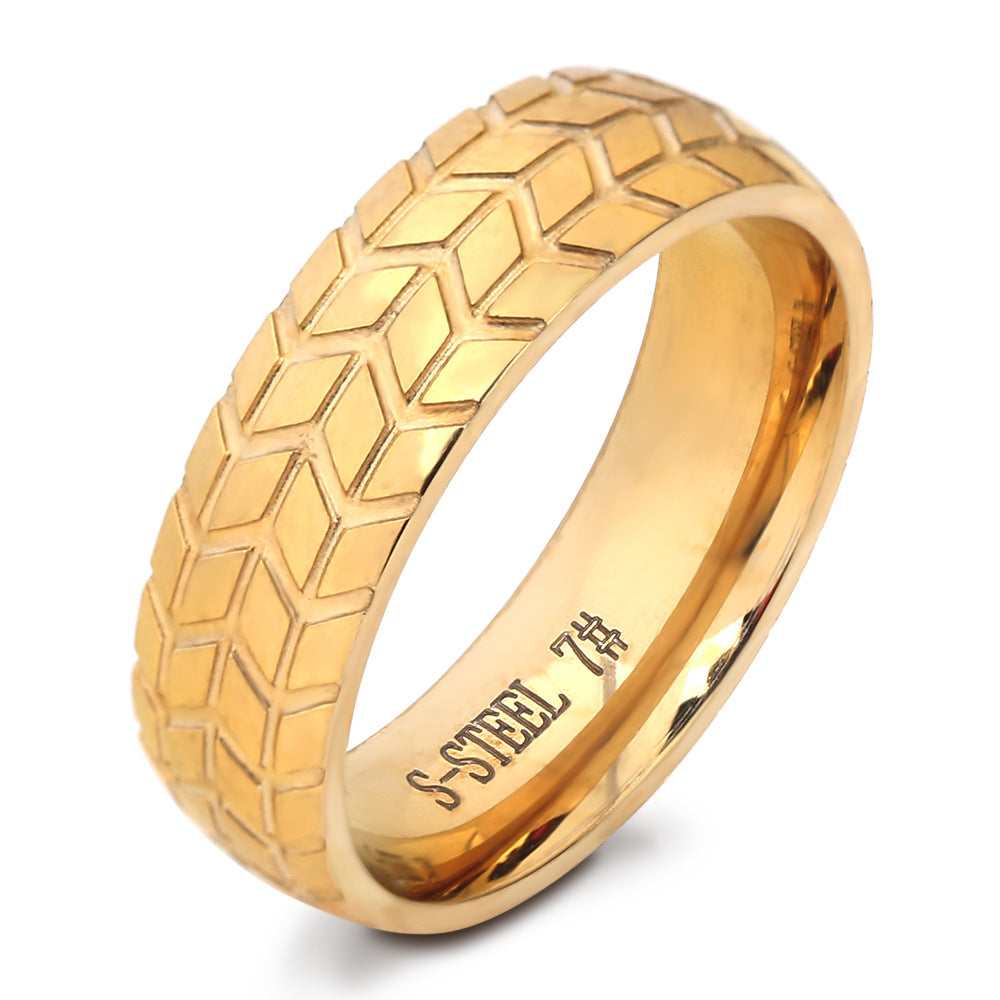 Herren Ring mit einzigartigem Reifenprofil-Design Shop Nory