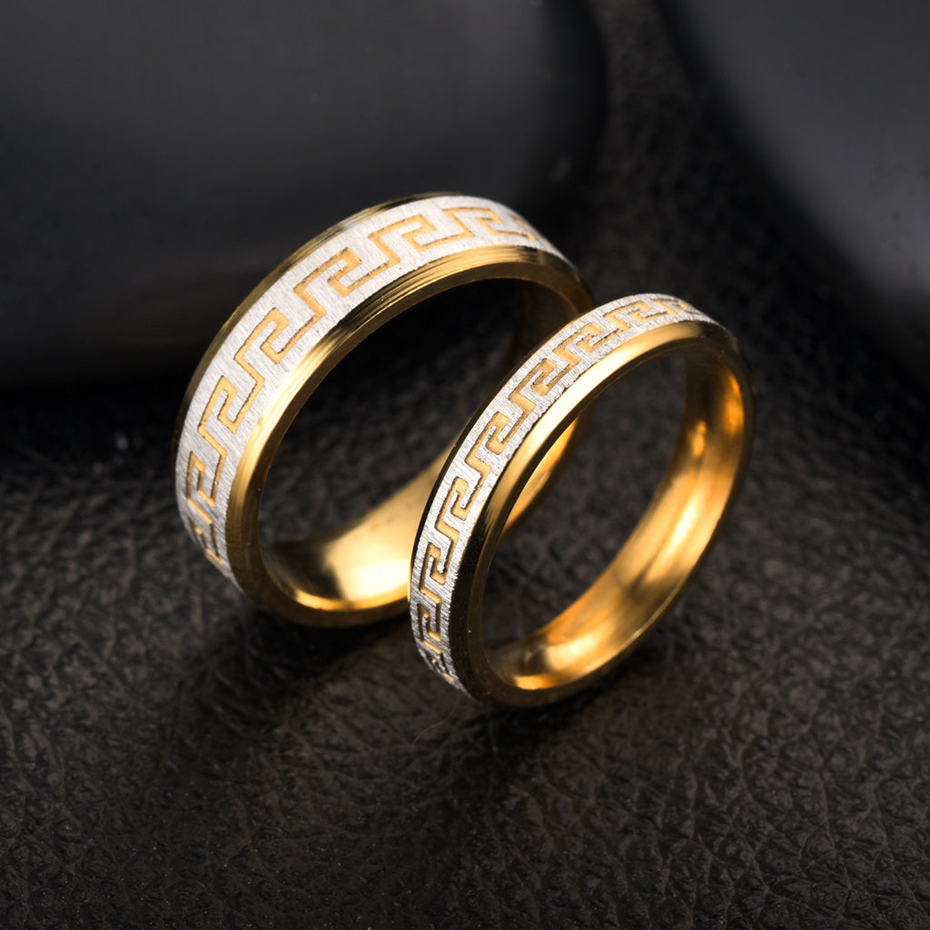 Herren Ring mit stilvollem und kunstvollem Muster Shop Nory