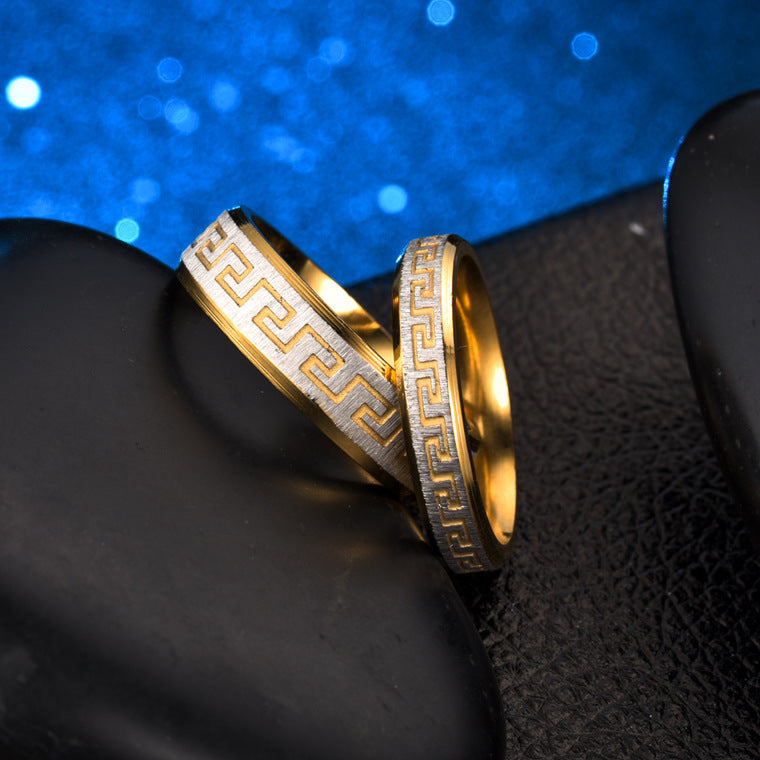 Herren Ring mit stilvollem und kunstvollem Muster Shop Nory