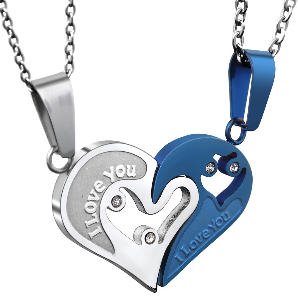 Damen Herzanhänger-Halskette mit Gravur und funkelnden Zirkonia Shop Nory