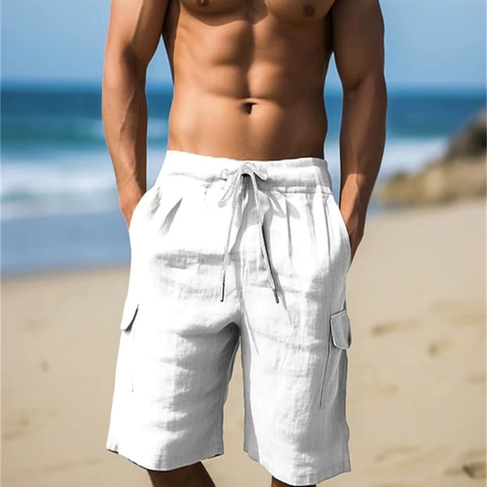 Sommerliche Herren Leinenshorts für Maximalen Komfort