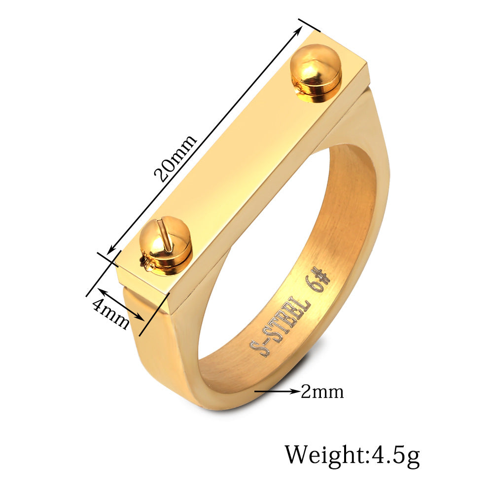 Herren Ring mit geometrischem und modernem Design Shop Nory