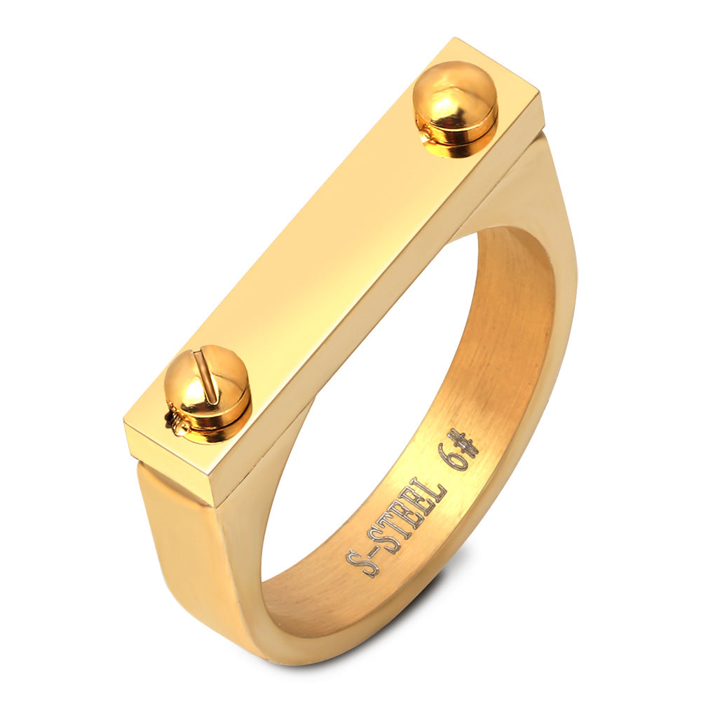 Herren Ring mit geometrischem und modernem Design Shop Nory