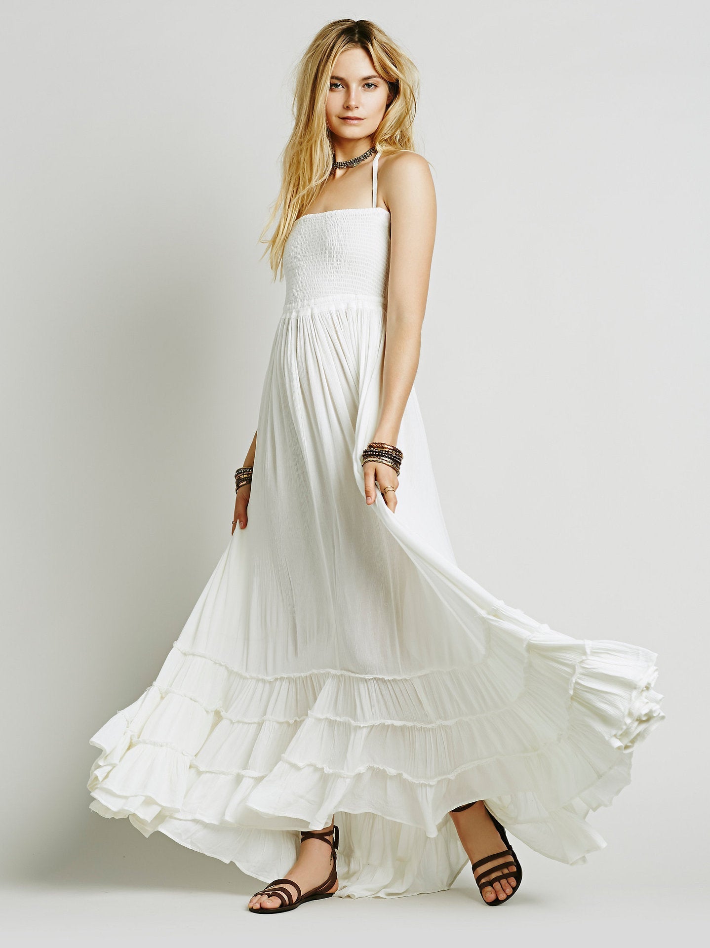 Kleid aus Baumwolle mit Neckholder