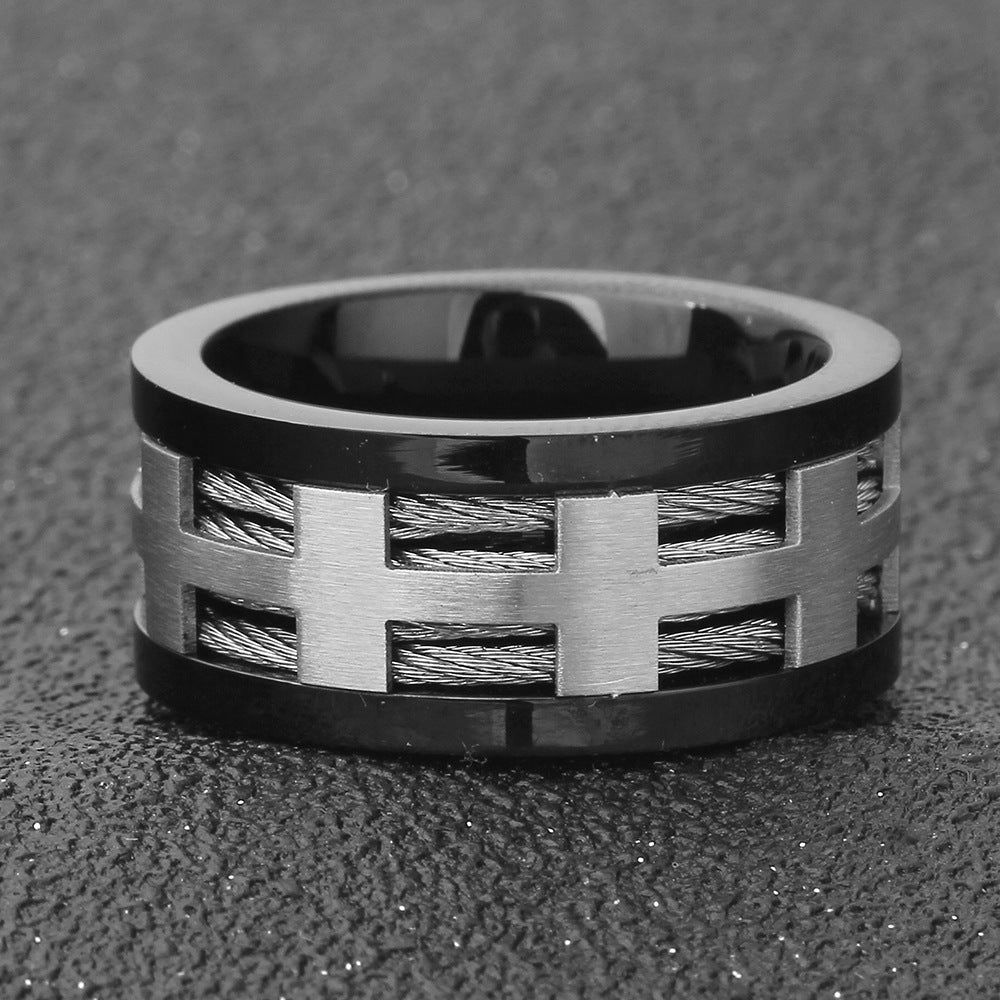 Herren Ring mit modernem geometrischem Design Shop Nory