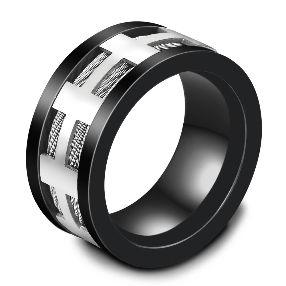 Herren Ring mit modernem geometrischem Design Shop Nory