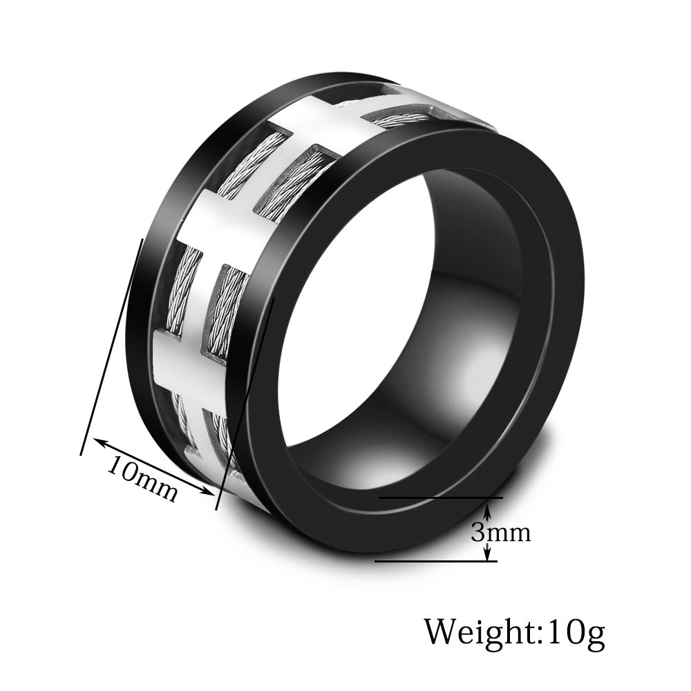 Herren Ring mit modernem geometrischem Design Shop Nory