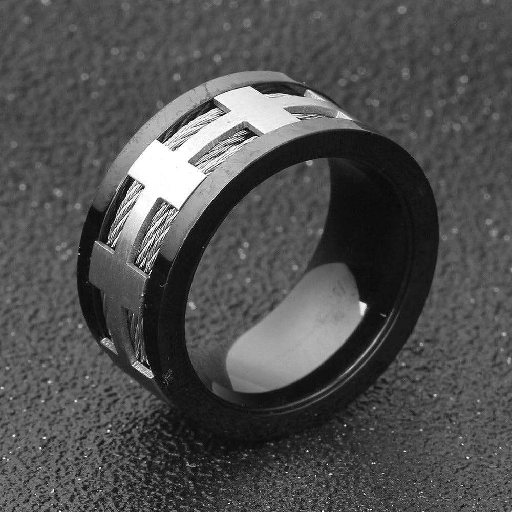Herren Ring mit modernem geometrischem Design Shop Nory