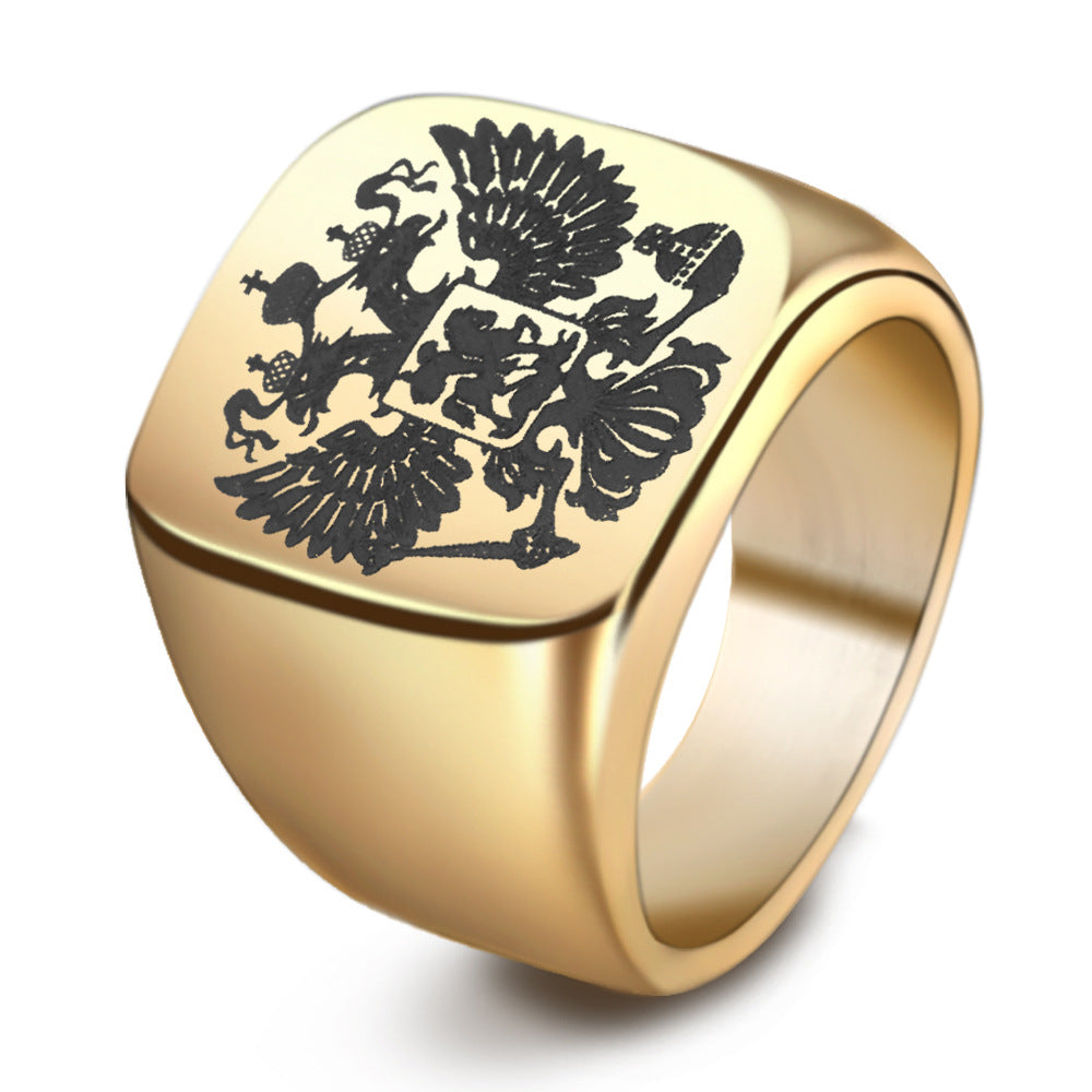 Herren Siegelring mit kunstvollem Wappen-Design Shop Nory 1780329846