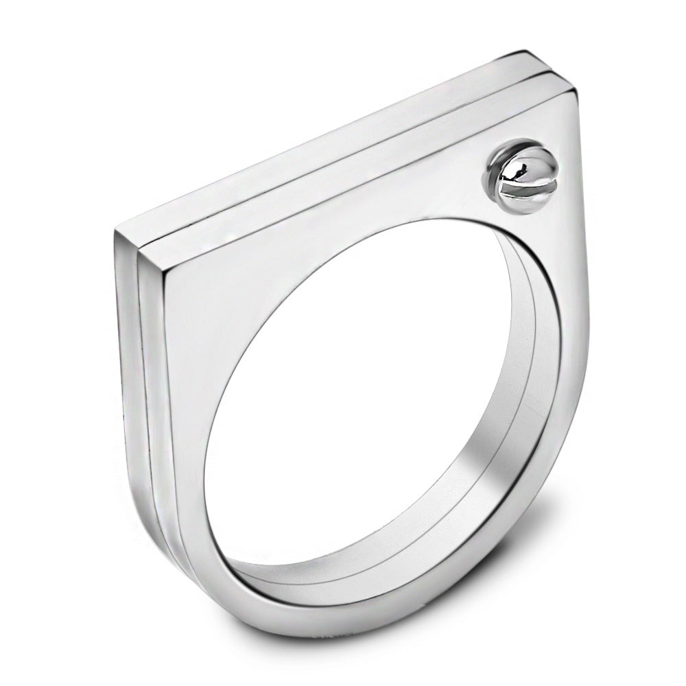 Herren Ring mit modernem, geometrischem Design Shop Nory