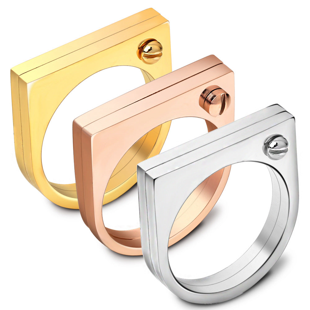 Herren Ring mit modernem, geometrischem Design Shop Nory
