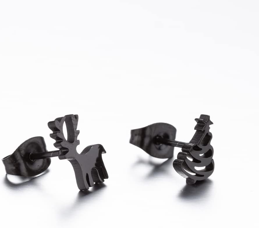 Winterliche Weihnachts-Ohrstecker aus Silber | Shop Nory