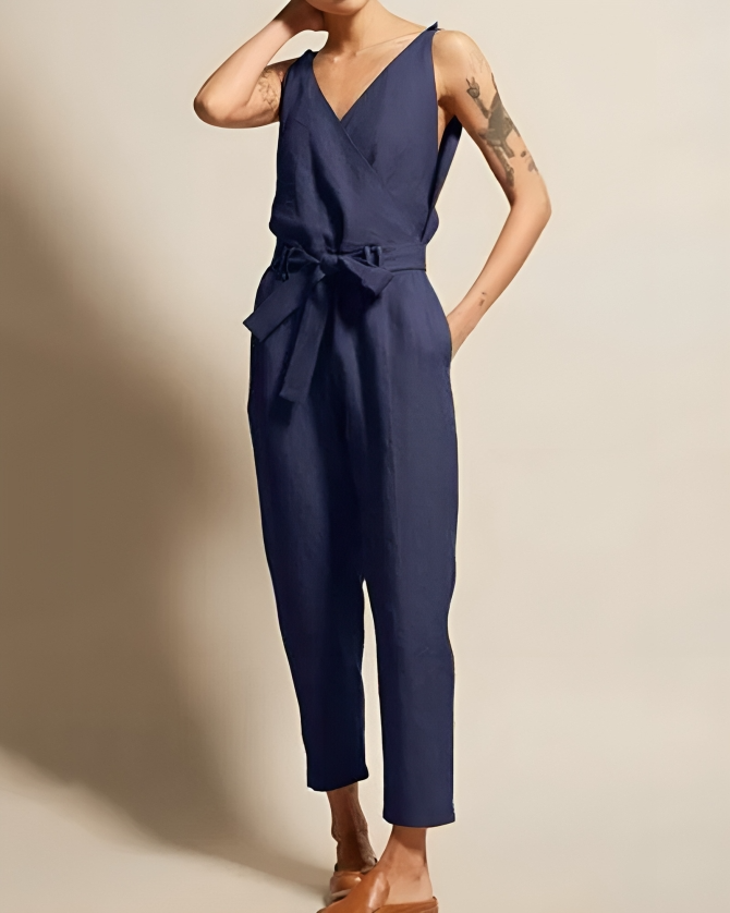 Shopnory | Bequemer Leinen-Overall