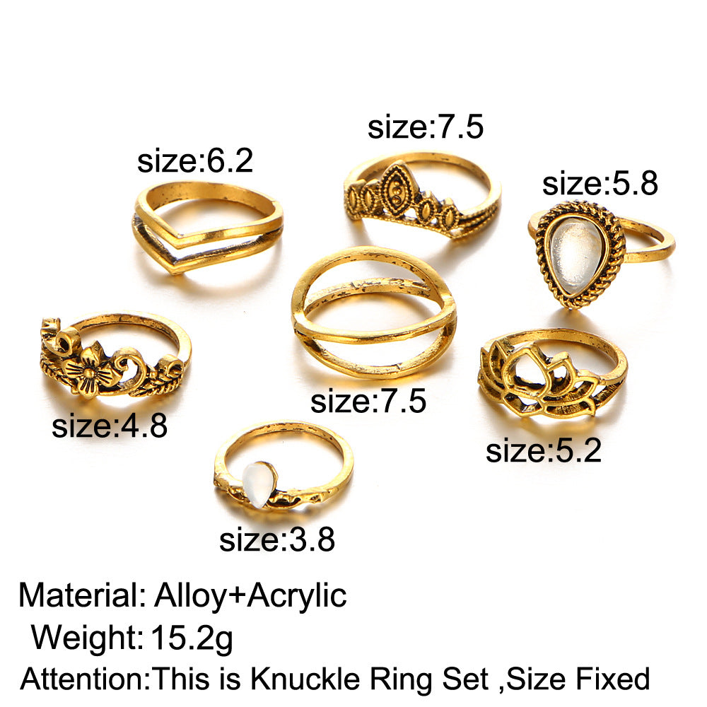 Damen Ring-Set mit kreativen und eleganten Designs Shop Nory