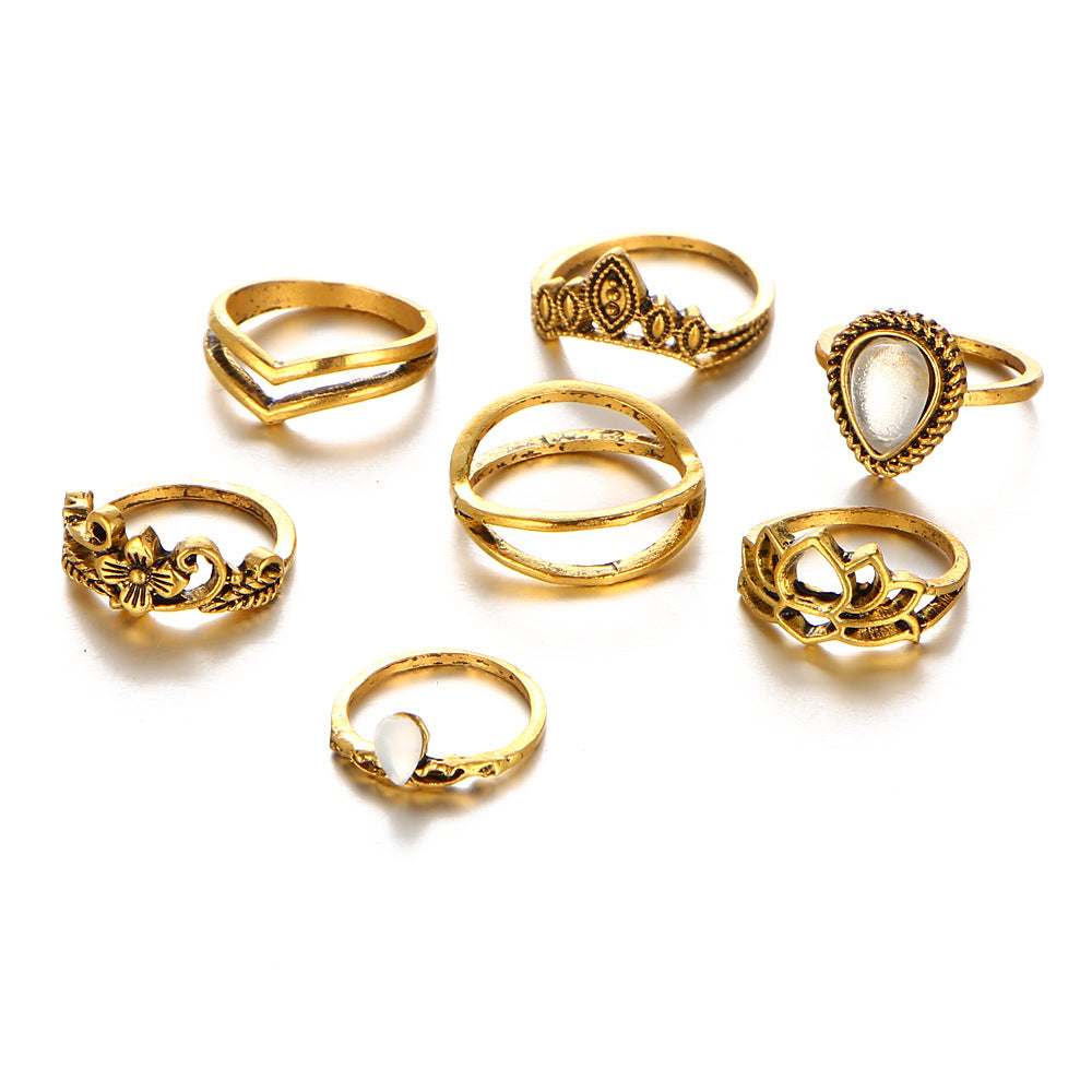 Damen Ring-Set mit kreativen und eleganten Designs Shop Nory