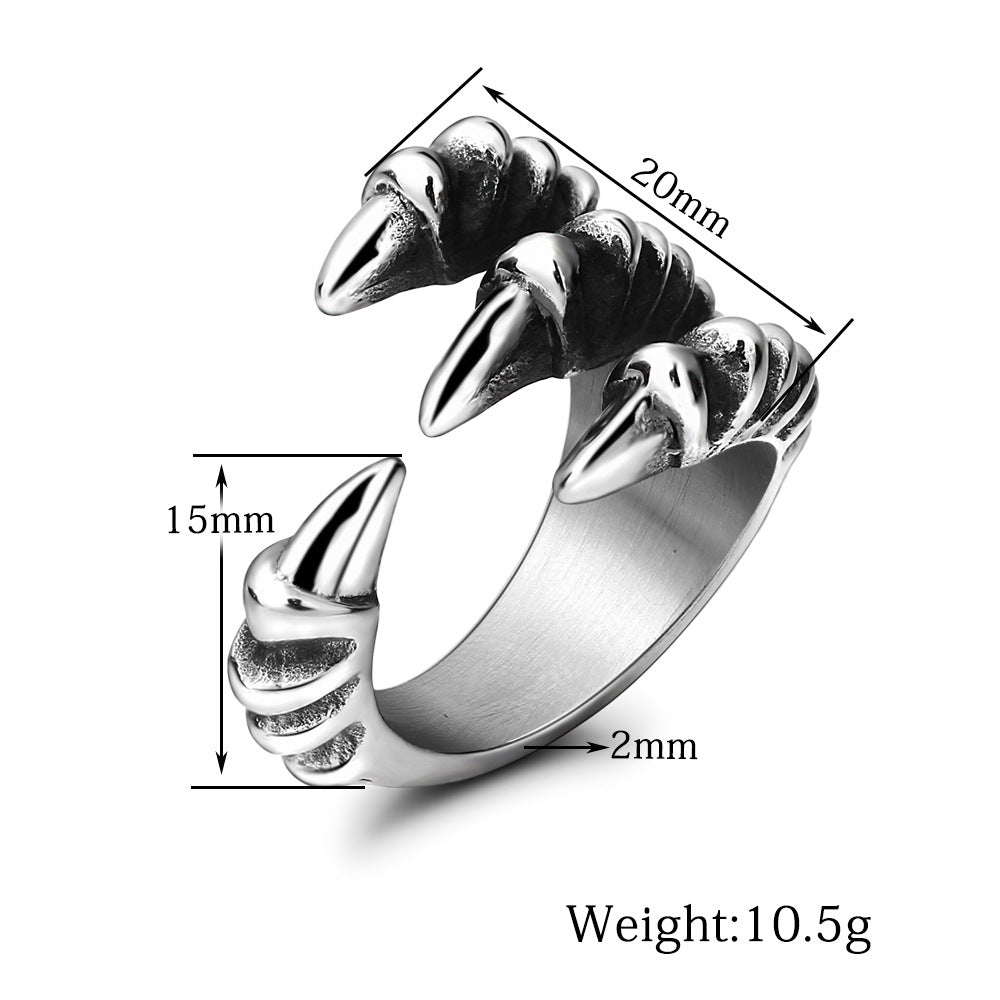 Herren Ring mit kunstvollem Krallen-Design Shop Nory