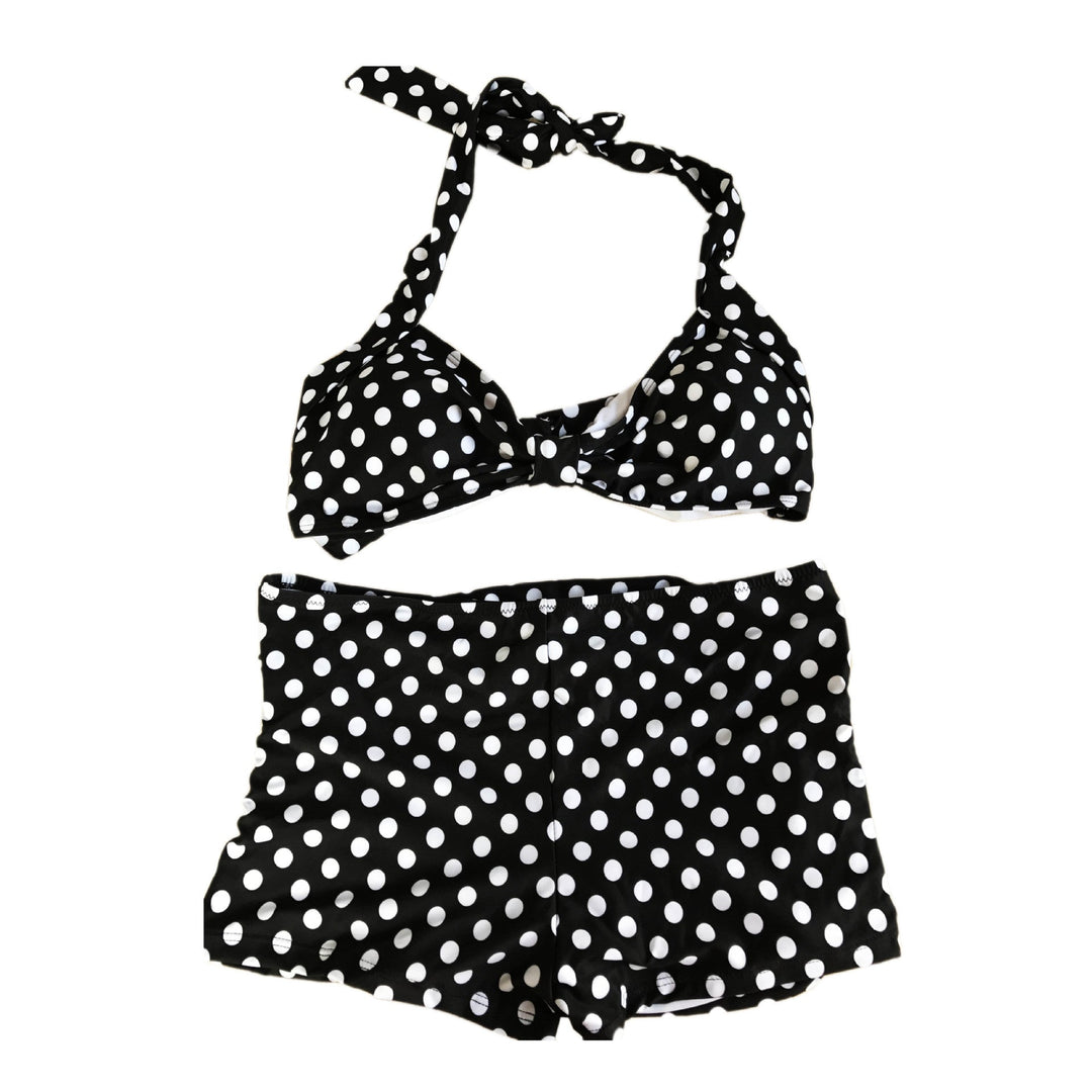 Damen Bikini-Set mit gepolstertem Oberteil und hochgeschnittenem Höschen