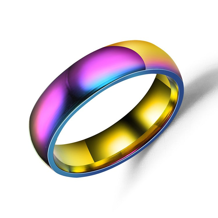 Damen Modischer Ring mit schimmerndem Farbverlauf Shop Nory