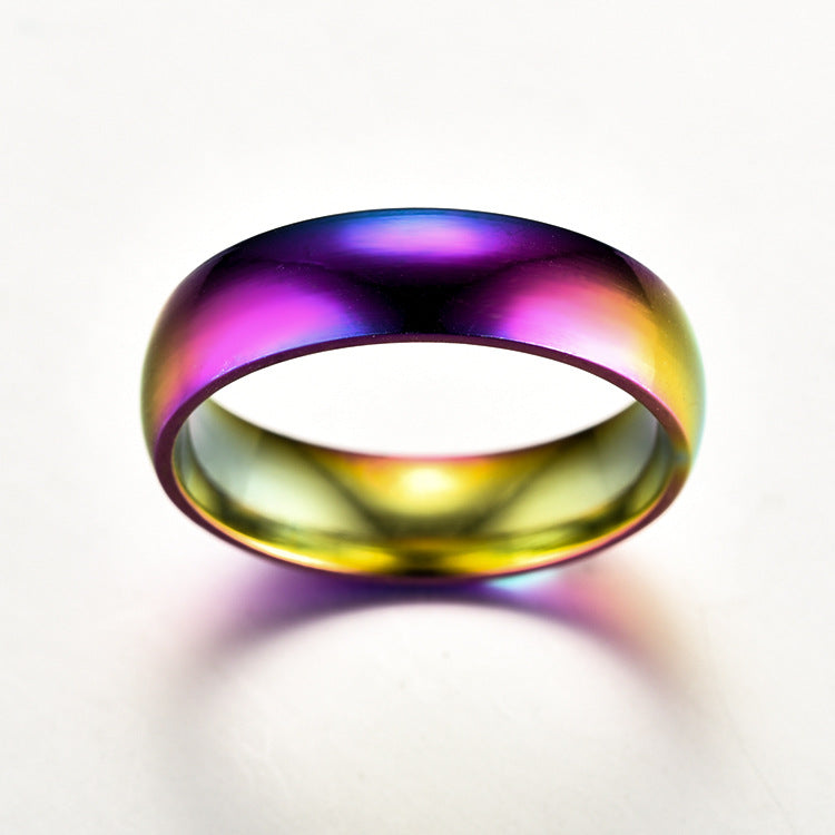 Damen Modischer Ring mit schimmerndem Farbverlauf Shop Nory