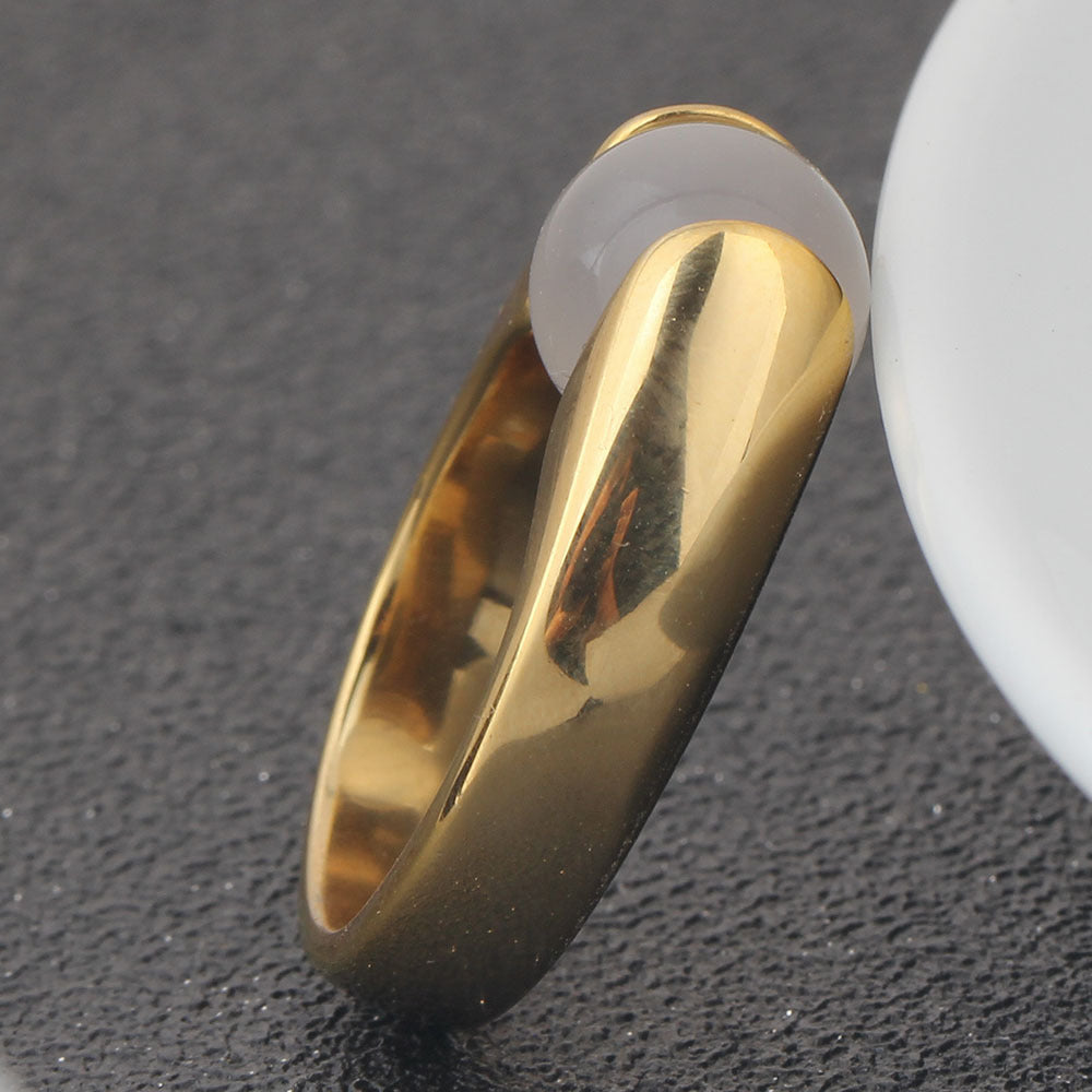 Damen Ring mit integriertem Perlen-Element Shop Nory