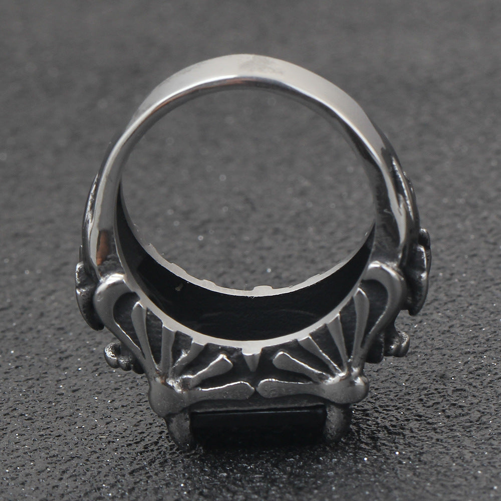 Herren Siegelring mit kunstvollem Gothic-Design Shop Nory