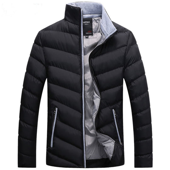 Herren Leichte gesteppte Kapuzenjacke mit Kontrast-Innenfutter und Thermoisolierung Shop Nory