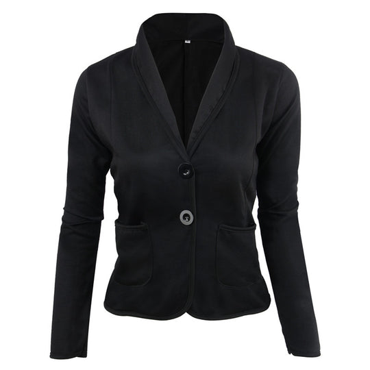 Damen Taillierter Jersey-Blazer mit Schalkragen & Kontrastpaspel Shop Nory