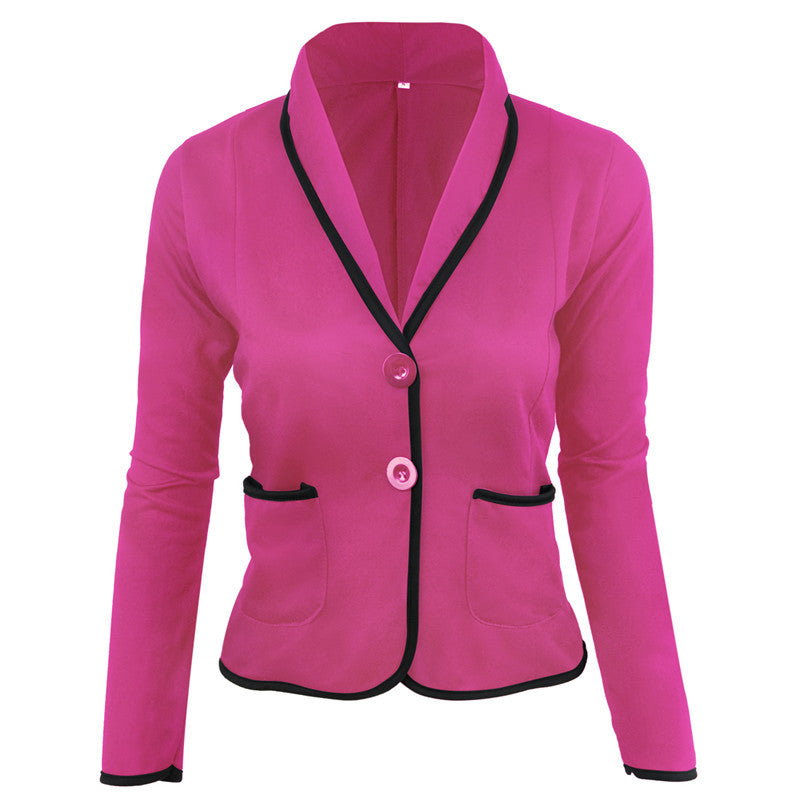 Damen Taillierter Jersey-Blazer mit Schalkragen & Kontrastpaspel Shop Nory