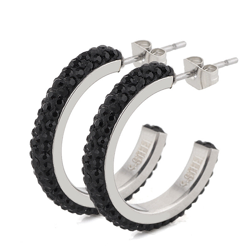 Damen Ohrhänger mit funkelnden Kristallakzenten Shop Nory