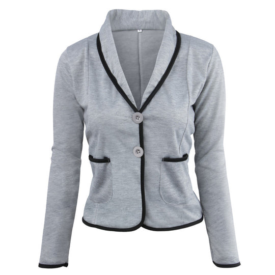 Damen Taillierter Jersey-Blazer mit Schalkragen & Kontrastpaspel Shop Nory