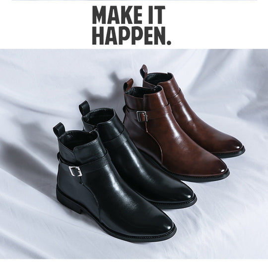 Klassische Leder Herrenstiefel