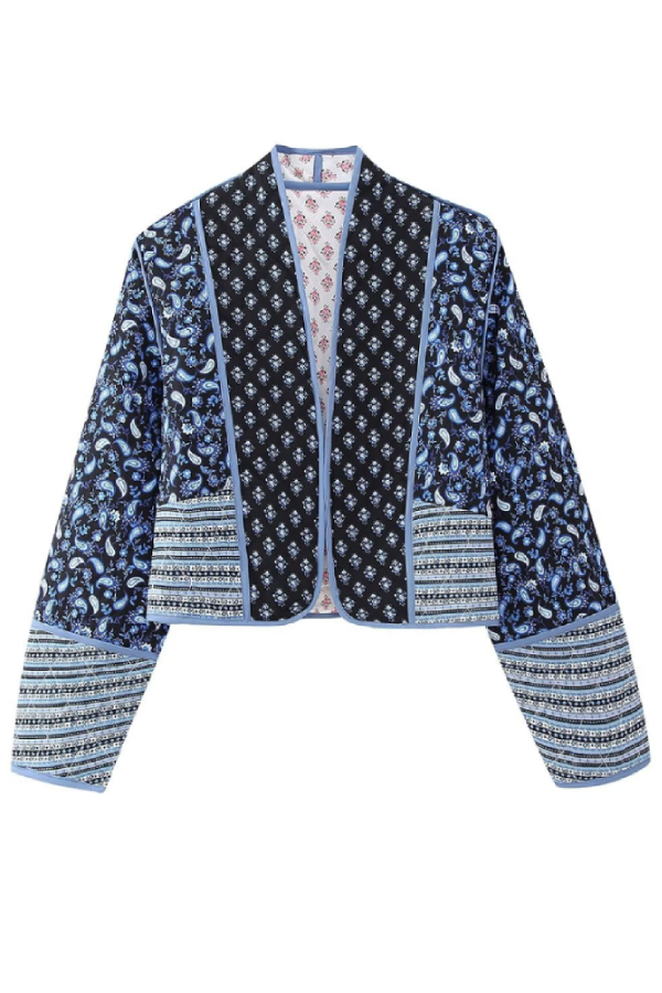 Wendbare Steppjacke mit farblich passender kleiner Baumwolljacke