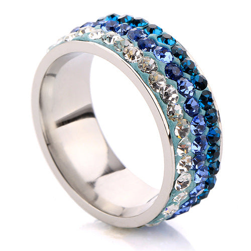 Damen Ring mit strahlendem Kristallbesatz Shop Nory