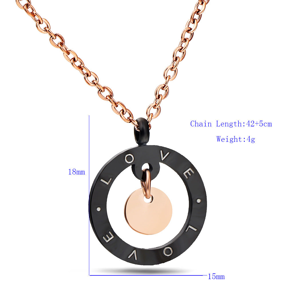 Damen Halskette mit einzigartigem LOVE-Anhänger und feinem Kettendesign Shop Nory