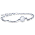 Damen Armband mit funkelndem Zirkonia und hochwertiger Edelstahlkette Shop Nory
