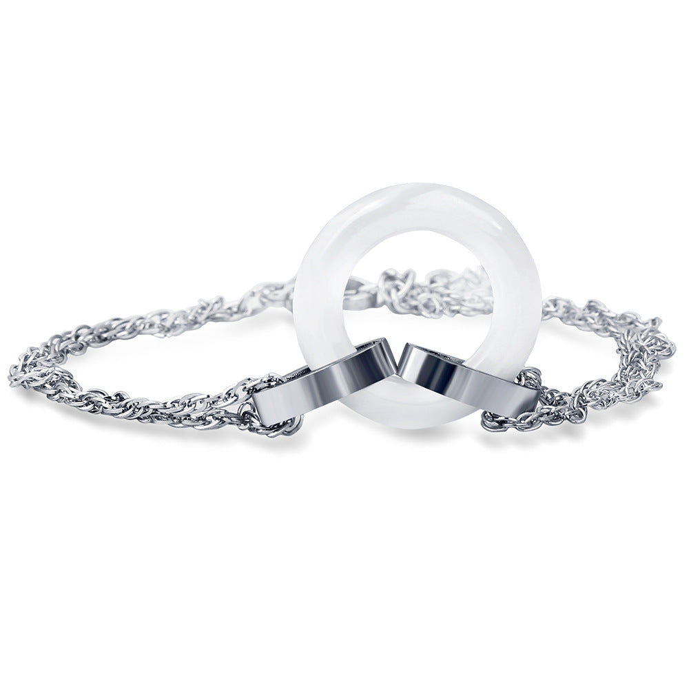 Damen Armband mit modernem Ring-Design und eleganten Metallakzenten Shop Nory