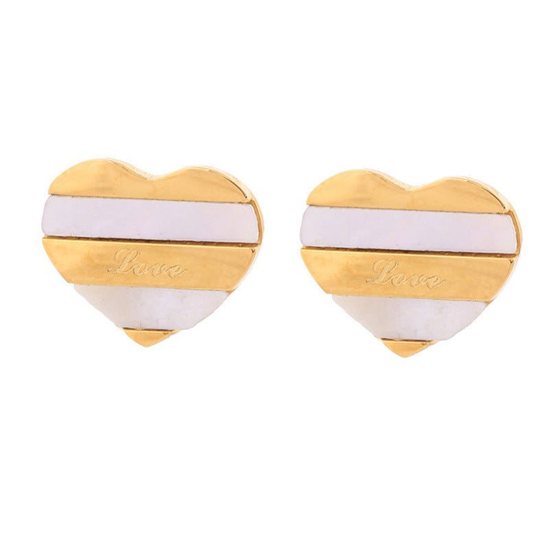 Damen Schmuckset mit herzförmigem Anhänger und passenden Ohrsteckern Shop Nory