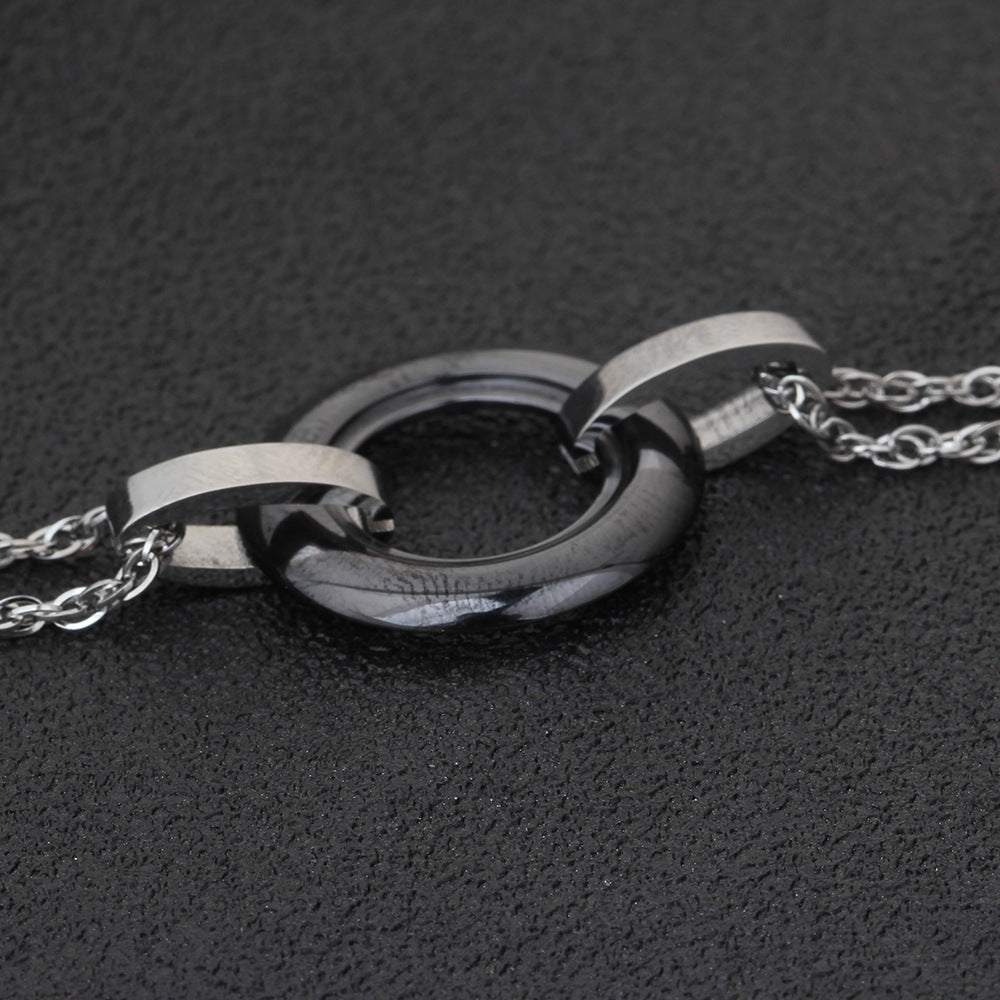 Damen Armband mit modernem Ring-Design und eleganten Metallakzenten Shop Nory
