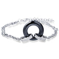 Damen Armband mit modernem Ring-Design und eleganten Metallakzenten Shop Nory