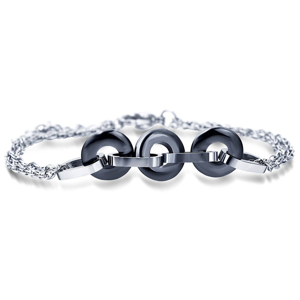 Damen Edelstahl-Armband mit modernem, schickem Design Shop Nory