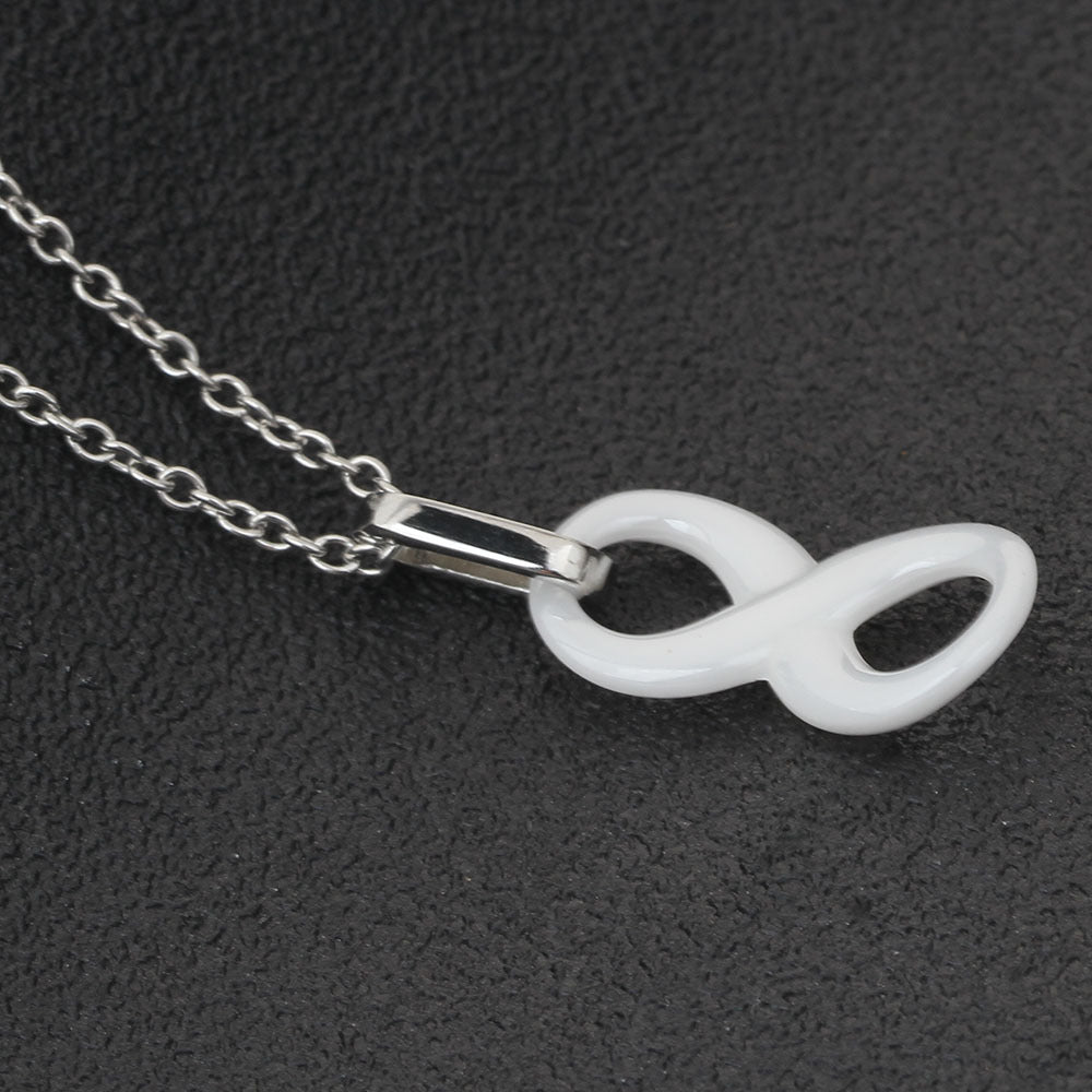 Damen Halskette mit symbolischem Unendlichkeit-Anhänger aus hochwertigem Edelstahl Shop Nory