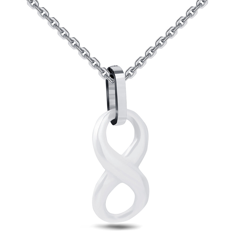 Damen Halskette mit symbolischem Unendlichkeit-Anhänger aus hochwertigem Edelstahl Shop Nory