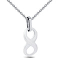 Damen Halskette mit symbolischem Unendlichkeit-Anhänger aus hochwertigem Edelstahl Shop Nory