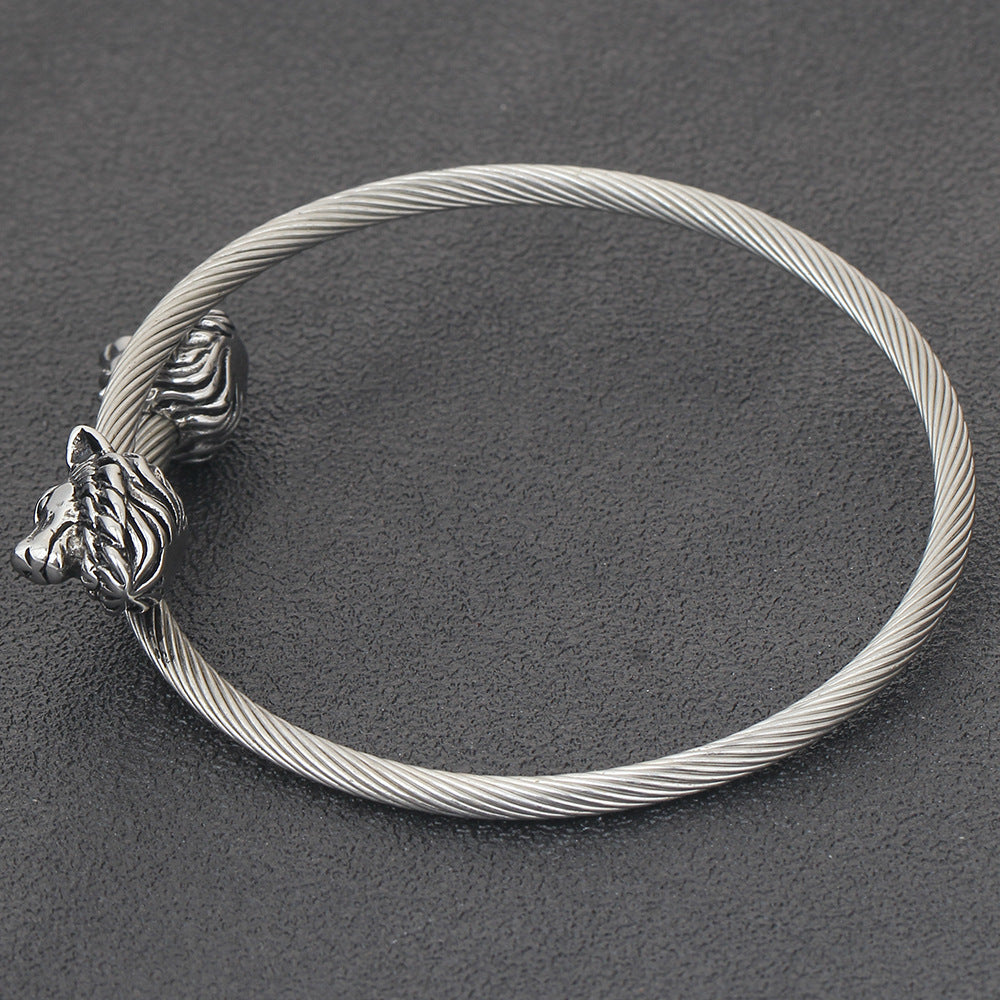 Damen Armband mit kunstvollem Löwenkopf-Design Shop Nory