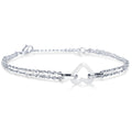 Damen Armband mit eleganter Herzform und doppelter Kettenstruktur Shop Nory