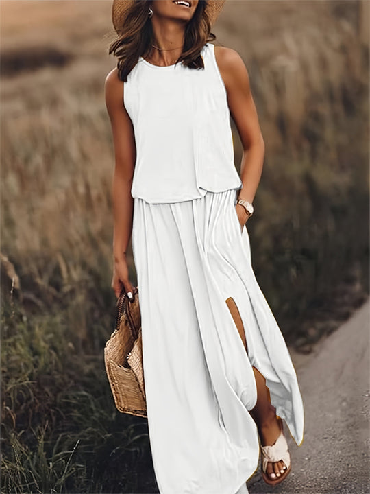 Schlichtes Boho Maxikleid Aus Modal In Verschiedenen Farben