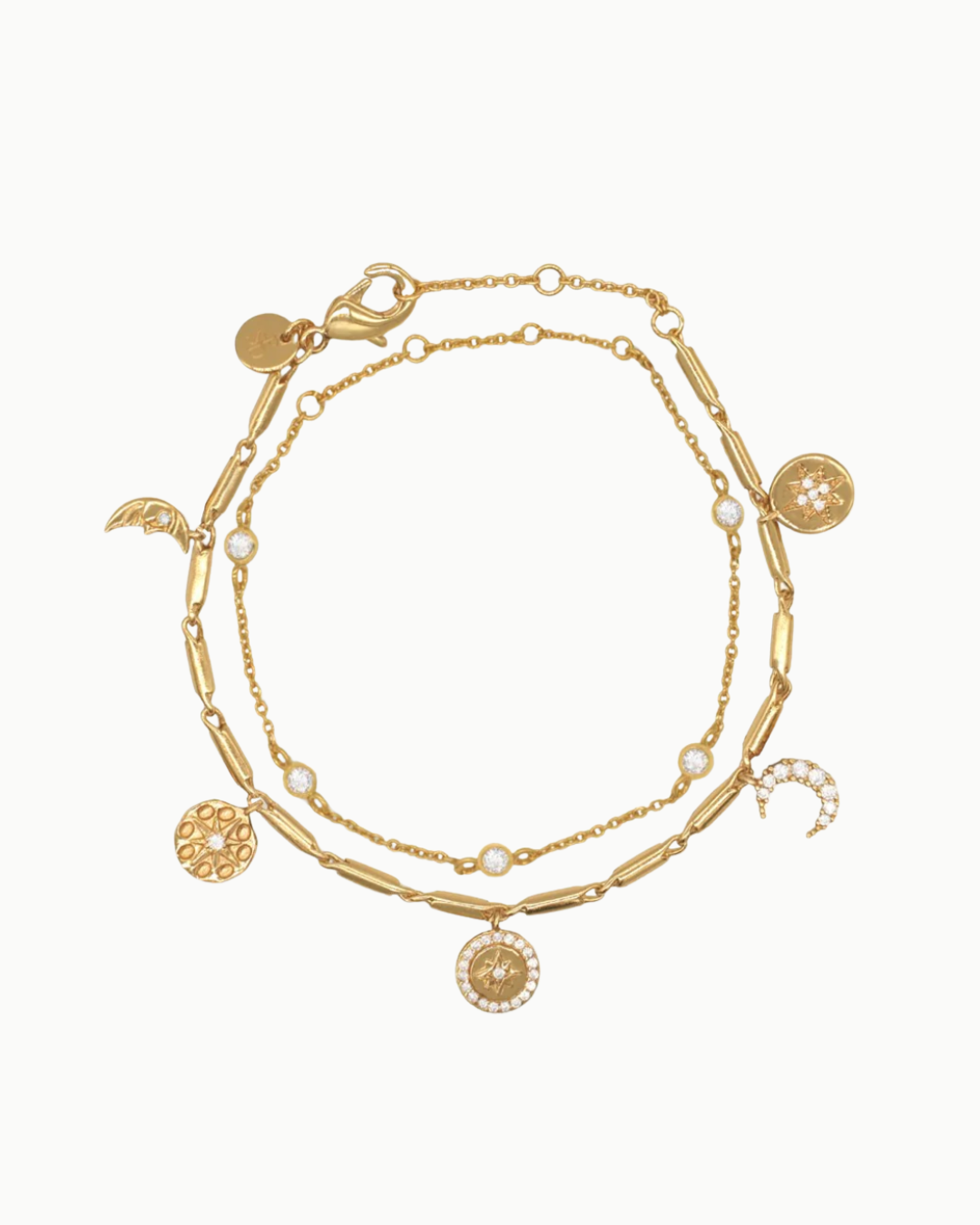 Himmelsgalaxie Kristall Goldkette Armband | Shop Nory