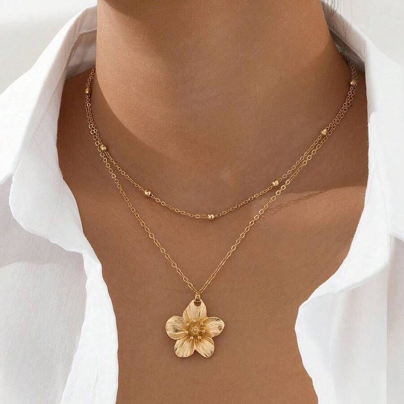 Halskette Mit Blumenanhänger | Shop Nory